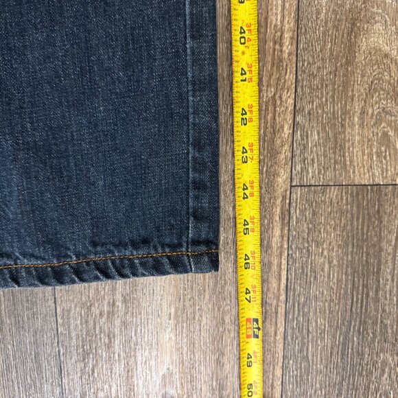 VTG Encye Jeans Men's 40 Dark Wash Embroidered Baggy Skater Hip Hop Rap Y2K 00s - Picture 10 of 12